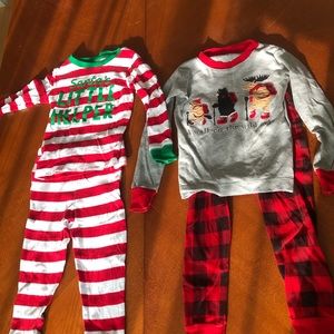 🌿5/$25 2T PJ Bundle Christmas PJ/Buffalo Plaid
